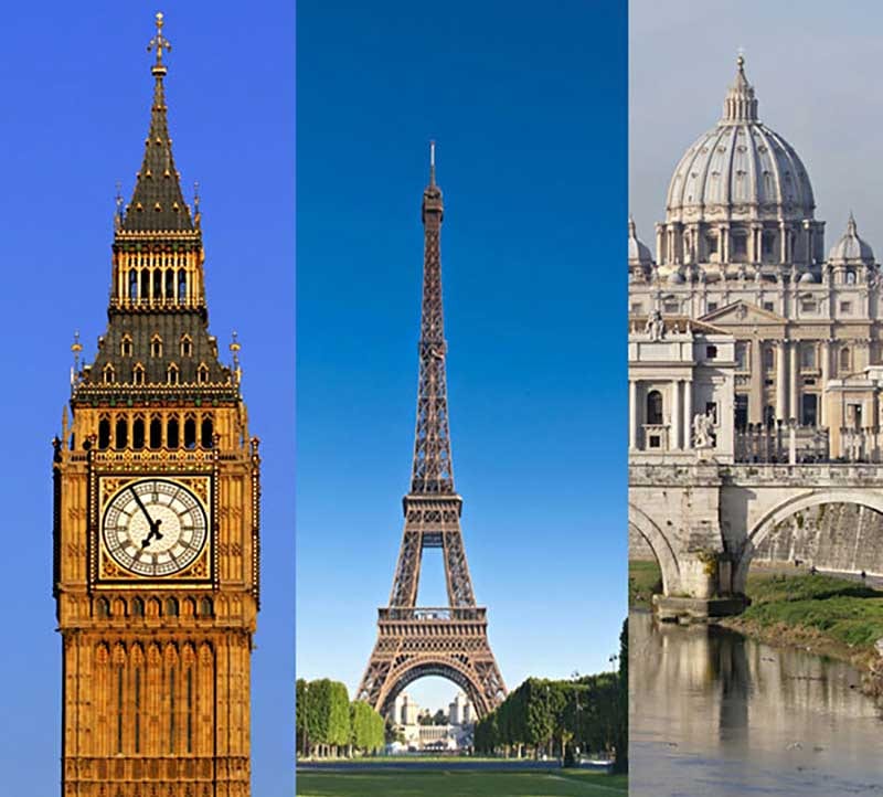 London, Paris and Rome: The Gold Standard of Student Group Tours