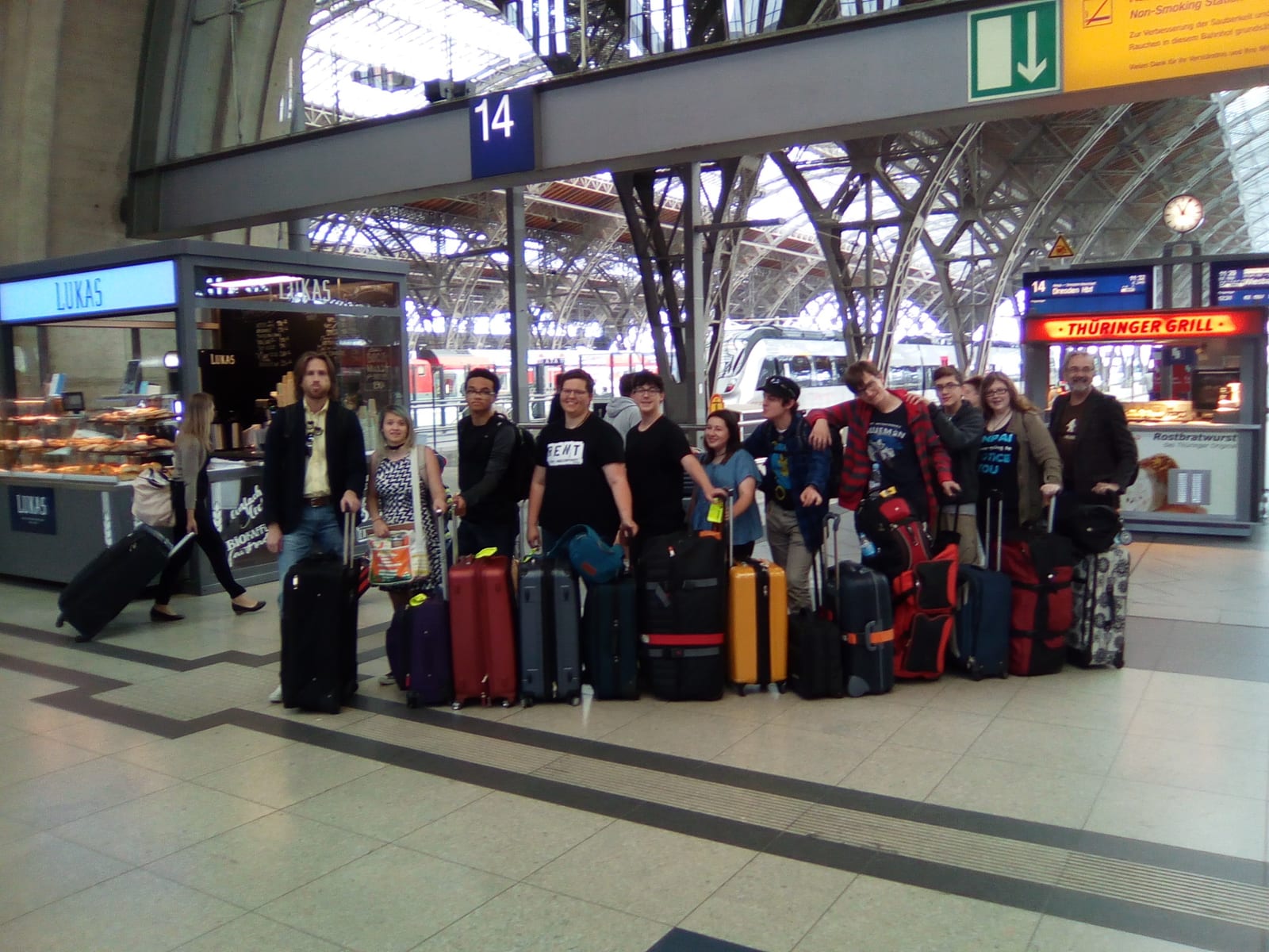 students teachers travelers airport