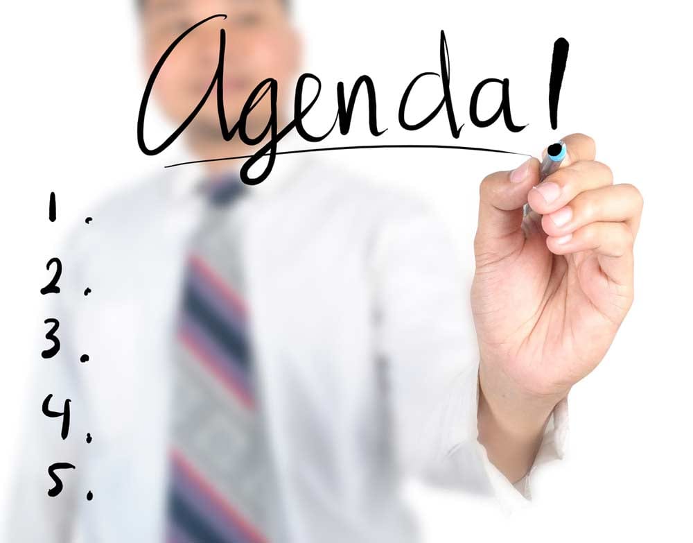 Sample Agenda for a Student-Parent Meeting